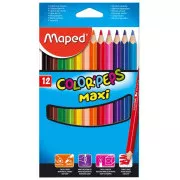 Pastelky Maped Maxi trojhranné Colorpeps 12ks