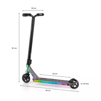 Freestyle koloběžka MOVINO Stunt ELITE, Neochrome