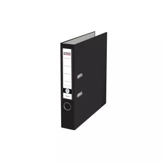 Pořadač A4 5cm pákový PP Imperator Rado černý prstokroužek