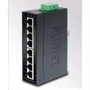 Planet switch ISW-801T, 8x 10/100, DIN, IP30, rozšířený teplotní rozsah -40~75 st.C