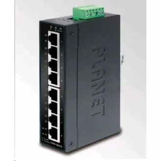 Planet switch ISW-801T, 8x 10/100, DIN, IP30, rozšířený teplotní rozsah -40~75 st.C
