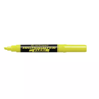 Zvýrazňovač Centropen 8542 Highlighter Flexi žlutý klínový hrot 1-5mm