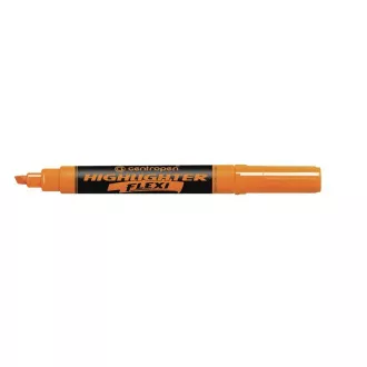Zvýrazňovač Centropen 8542 Highlighter Flexi oranžový klínový hrot 1-5mm