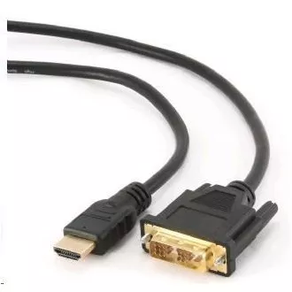 GEMBIRD Kabel HDMI - DVI 1, 8m (M/M, DVI-D, Single Link, zlacené kontakty, stíněný)