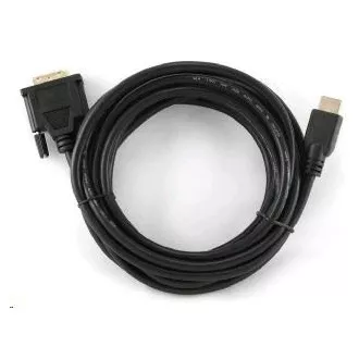 GEMBIRD Kabel HDMI - DVI 4, 5m (M/M, DVI-D, Single Link, zlacené kontakty, stíněný)
