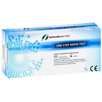 Antigenní test Safecare Bio-Tech Antigen Rapid, výtěr z nosu - předplněné - 25 ks