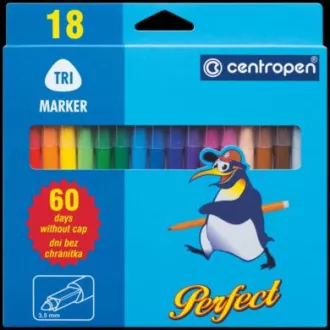 Popisovač Centropen 2510/18 18 barev válcový hrot 2-3mm