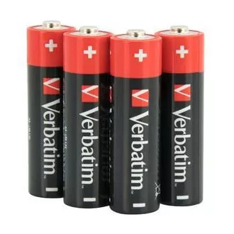 VERBATIM Alkalické baterie AA, 4 PACK, LR6