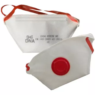 Velká ochranná maska / respirátor FFP3 NR D DNA 2934V s ventilem Velká ochranná maska / respirátor FFP3 NR D DNA 2934V s ventilem