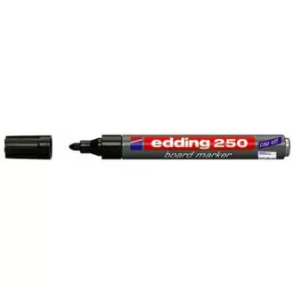 Popisovač Edding 250 na bílé tabule černý válcový hrot 1,5-3mm Popisovač Edding 250 na bílé tabule černý válcový hrot 1,5-3mm