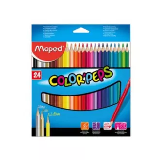 Pastelky Maped trojhranné Colorpeps 24ks Pastelky Maped trojhranné Colorpeps 24ks