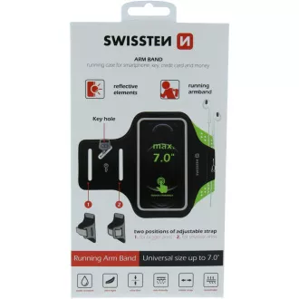 ARMBAND CASE vel. 67 ČERNÉ SWISSTEN
