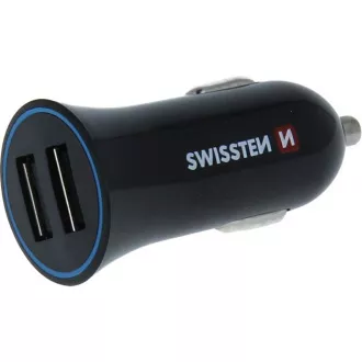CL ADAP.24A POW.2xUSB+KAB.M.USB SWISSTEN
