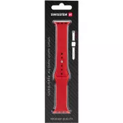 BAND APP.W.SILIKON. 42-44mm RED SWISSTEN