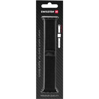 BAND APP.W.KNITTED 42-44 mm BK SWISSTEN BAND APP.W.KNITTED 42-44 mm BK SWISSTEN