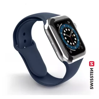 BAND APP.W.SILIKON.38-40mm BLUE SWISSTEN