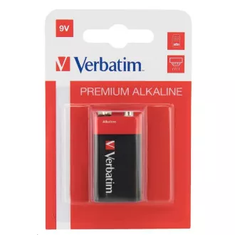 VERBATIM Alkalické baterie 9V, 1 PACK, 6LR61