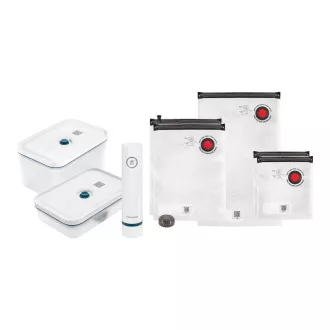 ZWILLING vakuová sada, 2x plastová nádoba, 5 sáčků, vakuová pumpa, modrá - Fresh & Save