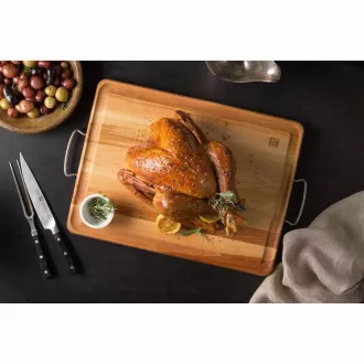 ZWILLING sada pro porcování masa, 1x plátkovací nůž 20 cm, 1x vidlička na maso - Pro