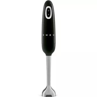Smeg HBF11BLEU tyčový mixér, 700 W, 14850 RPM, turbo, 50\'s Style, protiskluzová rukojeť, černý