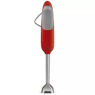 Smeg HBF11RDEU tyčový mixér, 700 W, 14850 RPM, turbo, 50\'s Style, protiskluzová rukojeť, červený