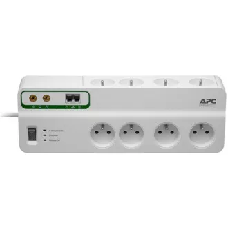 APC Home/Office SurgeArrest 6 Outlets with Phone & Coax Protection 230V France, 3m APC Home/Office SurgeArrest 6 Outlets with Phone & Coax Protection 230V France, 3m