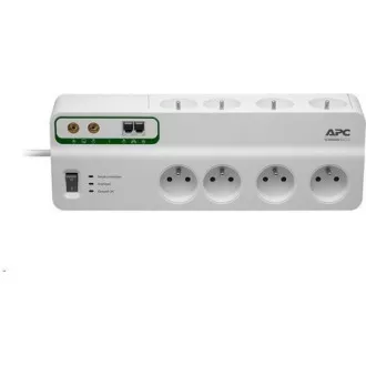 APC Performance SurgeArrest 8 outlets with Phone & Coax Protection 230V France, 2.7m APC Performance SurgeArrest 8 outlets with Phone & Coax Protection 230V France, 2.7m
