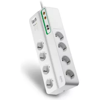 APC Performance SurgeArrest 8 outlets with Phone & Coax Protection 230V France, 2.7m APC Performance SurgeArrest 8 outlets with Phone & Coax Protection 230V France, 2.7m