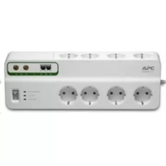 APC Performance SurgeArrest 8 outlets with Phone & Coax Protection 230V France, 2.7m APC Performance SurgeArrest 8 outlets with Phone & Coax Protection 230V France, 2.7m