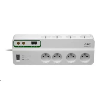 APC Performance SurgeArrest 8 outlets with Phone & Coax Protection 230V France, 2.7m APC Performance SurgeArrest 8 outlets with Phone & Coax Protection 230V France, 2.7m