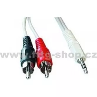 GEMBIRD Kabel audio 3, 5mm Jack - 2x Cinch 1, 5m (RCA, M/M, stereo)