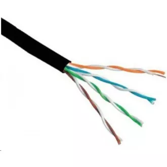 UTP kabel PlanetElite, Cat6, drát, venkovní PE, černý, 305m UTP kabel PlanetElite, Cat6, drát, venkovní PE, černý, 305m