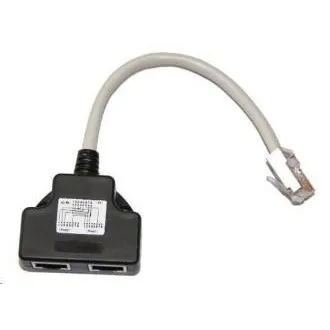 Adaptér rozdvojka RJ45, 1x8p8c/2x8p4c, TEL-TEL Adaptér rozdvojka RJ45, 1x8p8c/2x8p4c, TEL-TEL
