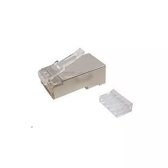 Solarix Konektor RJ45 CAT6 STP 8p8c stíněný skládaný na licnu / 100 ks KRJ45/6SH Solarix Konektor RJ45 CAT6 STP 8p8c stíněný skládaný na licnu / 100 ks KRJ45/6SH