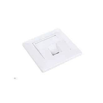 Solarix Zásuvka modulární pro 1 keystone pod omítku bílá SX9-1-0-WH