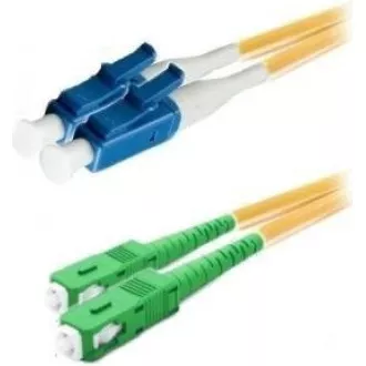 XtendLan duplexní patch kabel SM 9/125, OS2, LC(PC)-SC(APC), LS0H, 1m