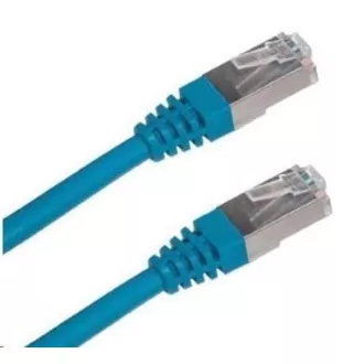 XtendLan patch kabel Cat6A, SFTP, LS0H - 0, 25m, modrý (prodej po 10 ks)