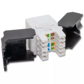 Keystone Cat5E, UTP, samozařezávací se zaklapnutím, bílý