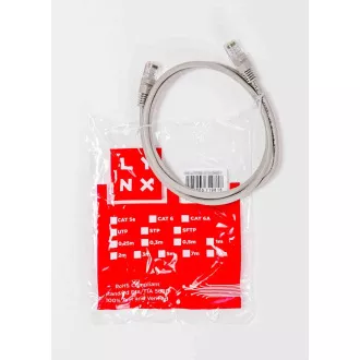 LYNX patch kabel Cat5E, UTP - 1, 5m, šedý