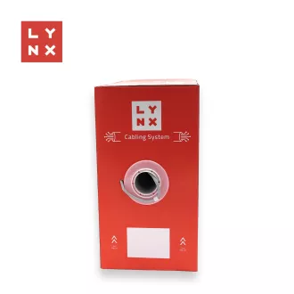 LYNX UTP kabel, Cat6, PVC (Eca), celoměděný, vnitřní, šedý, box 305m