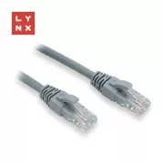 LYNX UTP patch kabel Cat6, PVC, 0, 3m, šedý (balení obsahuje 10ks)