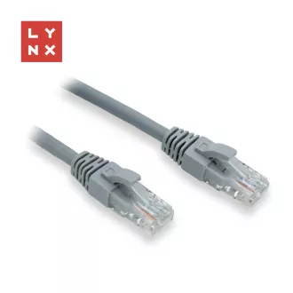 LYNX UTP patch kabel Cat6, PVC, 10m, šedý
