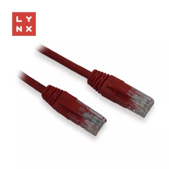 LYNX UTP patch kabel Cat5e, PVC, CCA, 0, 1m, červený (balení obsahuje 10ks) LYNX UTP patch kabel Cat5e, PVC, CCA, 0, 1m, červený (balení obsahuje 10ks)