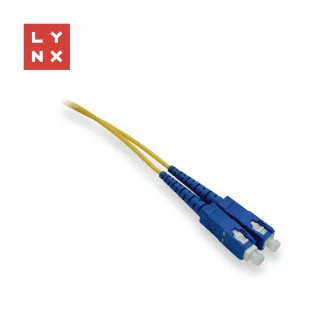 LYNX duplexní patch kabel SM, OS2, SC/SC, 9/125µm, 1m