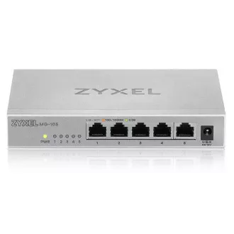 Zyxel XMG-105 5 Ports 2, 5G + 1 SFP+ MultiGig unmanaged Desktop Switch