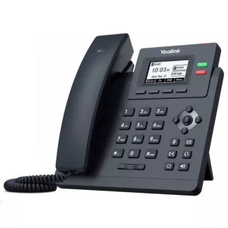 Yealink SIP-T31P IP telefon, 2, 3" 132x64 grafický, 2x RJ45 10/100, PoE, 2x SIP, s adaptérem
