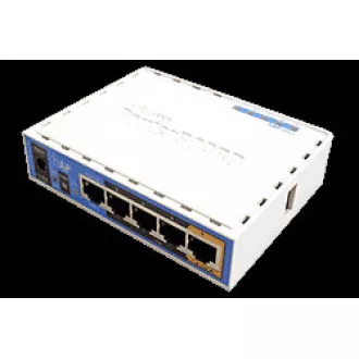 MikroTik hAP, 650MHz CPU, 64MB RAM, 5x LAN, integr. 2.4GHz Wi-Fi, WPS, vč. L4