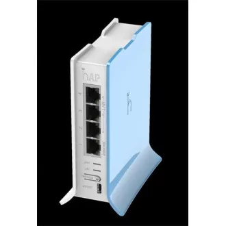 MikroTik hAP Lite (tower), 650MHz CPU, 32MB RAM, 4x LAN, integr. 2.4GHz Wi-Fi, WPS, vč. L4