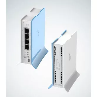 MikroTik hAP Lite (tower), 650MHz CPU, 32MB RAM, 4x LAN, integr. 2.4GHz Wi-Fi, WPS, vč. L4