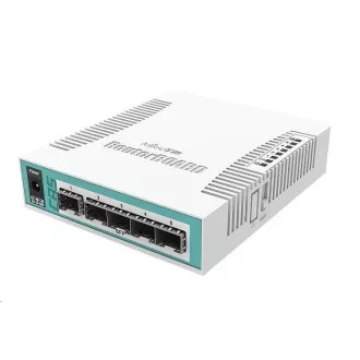 MikroTik Cloud Router Switch CRS106-1C-5S, 400MHz CPU, 128MB RAM, 1xGLAN/SFP, 5xSFP slot, vč. L5 licence